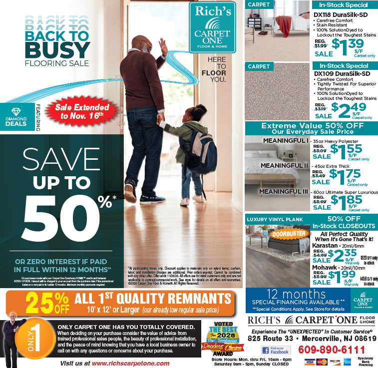 Back To Busy Flooring Sale