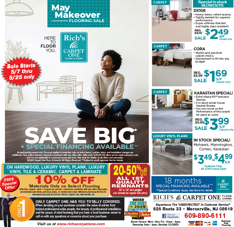 May Makeover Flooring Sale